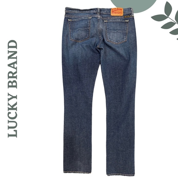 Lucky Brand Classic Mid-Rise Straight Cut Jeans | Blue Denim| Size 28 - Picture 2 of 7